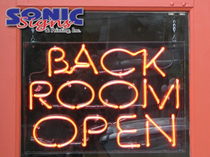 Interior wayfinding sign