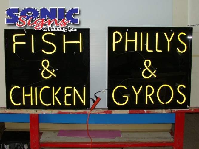 Custom neon art sign