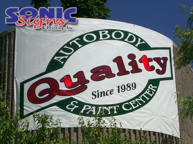 Custom banner for Denver business