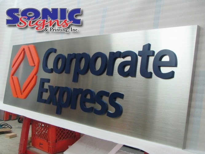 Handcrafted sandblasted sign