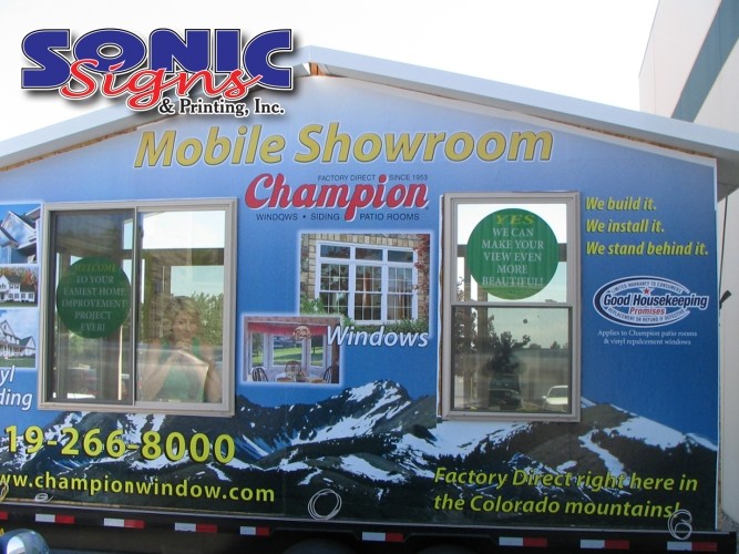 Custom vinyl lettering